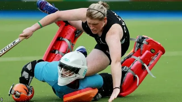 Maddie Hinch saves a penalty