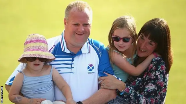 Darren Burnett and his family