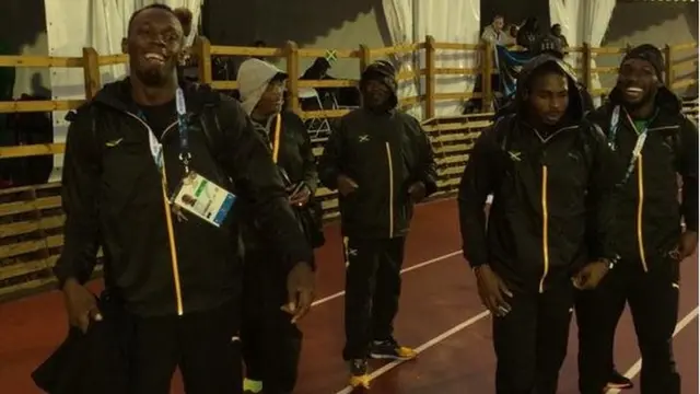 Jamaican 4x100m relay team