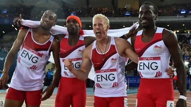 The England 4x400m relay team