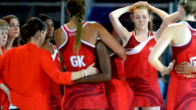 England's Helen Housby shows her dejection