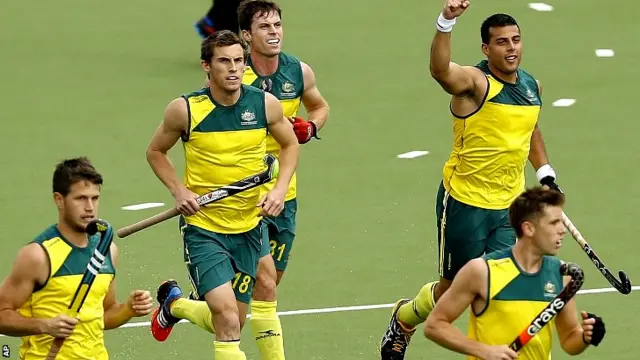 Australia celebrate