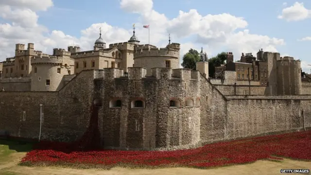 Poppies outside Tower of London