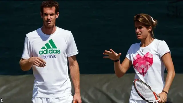 Andy Murray and Amelie Mauresmo