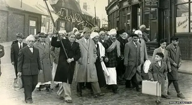 Members of the Yemeni community of South Shields