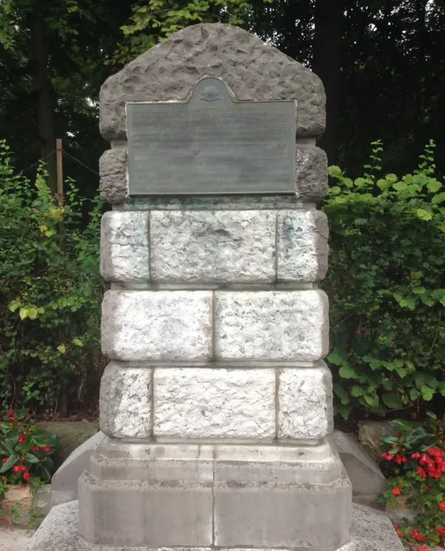 Memorial at Casteau outside Mons