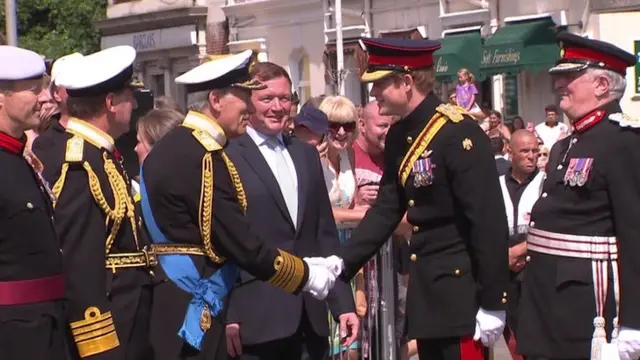 Prince Harry in Folkestone