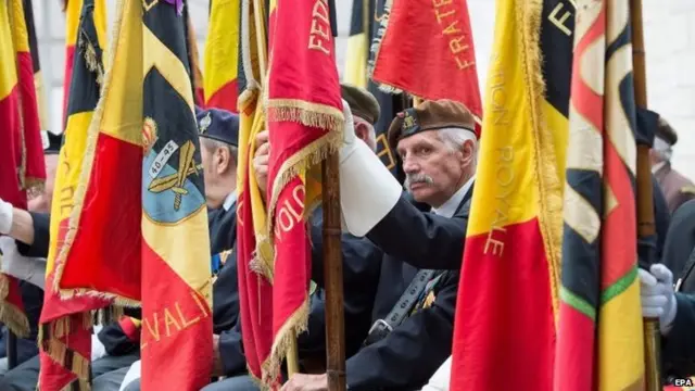 Military veterans in Liege, Belgium (4 Aug 2014)