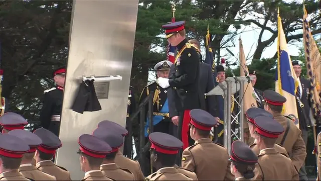 Memorial Arch opened by Prince Harry