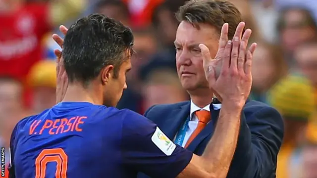 Robin van Persie and Louis van Gaal