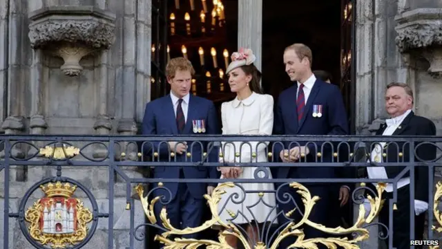 Duke and Duchess of Cambridge and Prince Harry