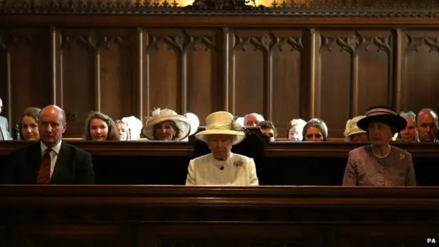 The Queen attends a service at Crathie Kirk Church, near Balmoral