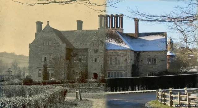 Rudyard Kipling's former home - Bateman's, Sussex, then and now