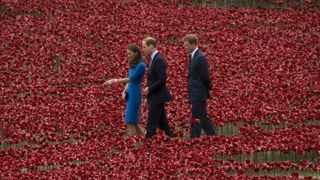 The Duke and Duchess of Cambridge and Prince Harr