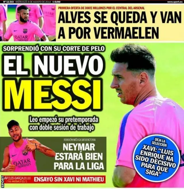 Sport front page