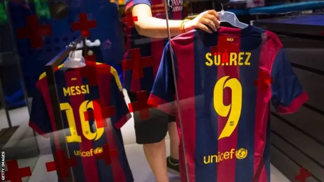 Luis Suarez shirt being sold