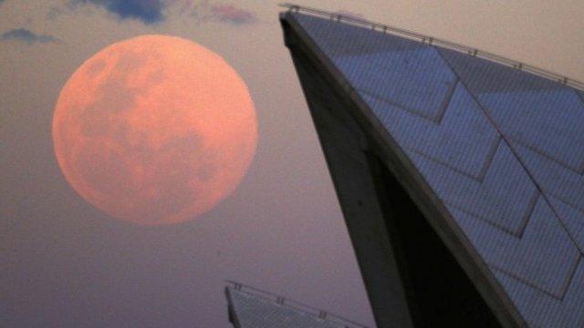 Supermoon seen in Sydney, Australia