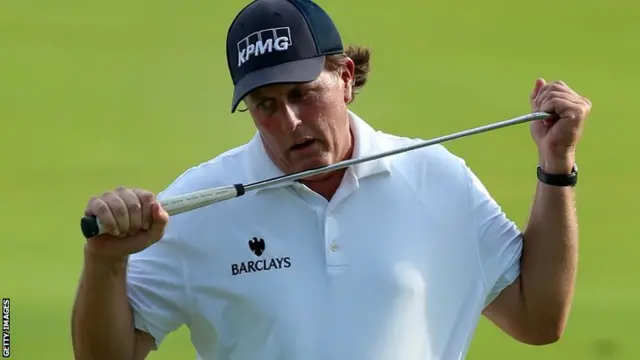 Phil Mickelson on day three