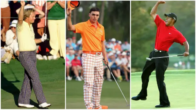 Jack Nicklaus, Rickie Fowler and Tiger Woods