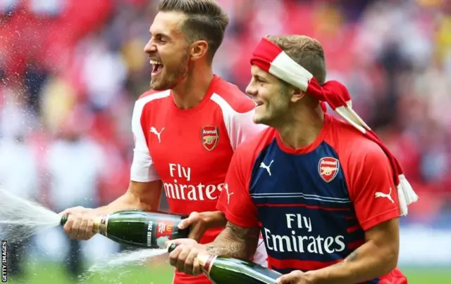 Aaron Ramsey and Jack Wilshere