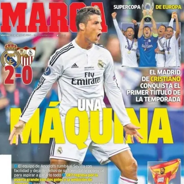 Marca front page