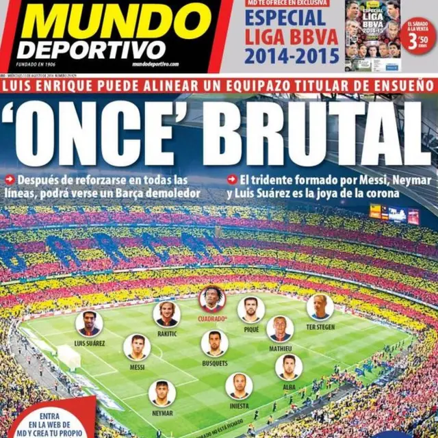 Mundo Deportivo front page