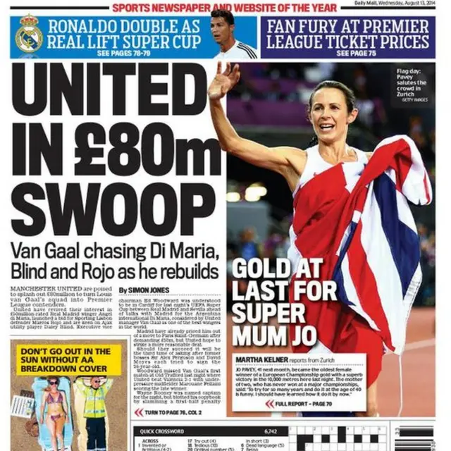 Daily Mail back page