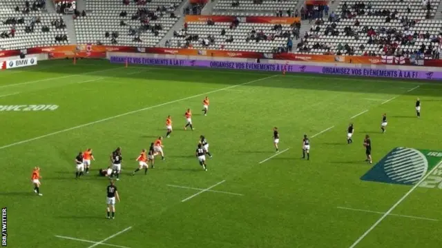 Ireland warm up ahead of their semi-final against England