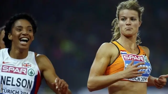 Ashleigh Nelson and Dafne Schippers