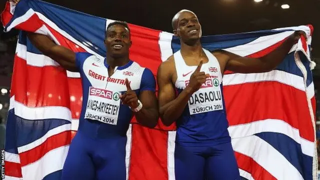 Harry Aikines-Aryeetey (left) and James Dasaolu