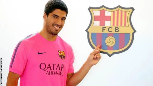 Luis Suarez of Barcelona