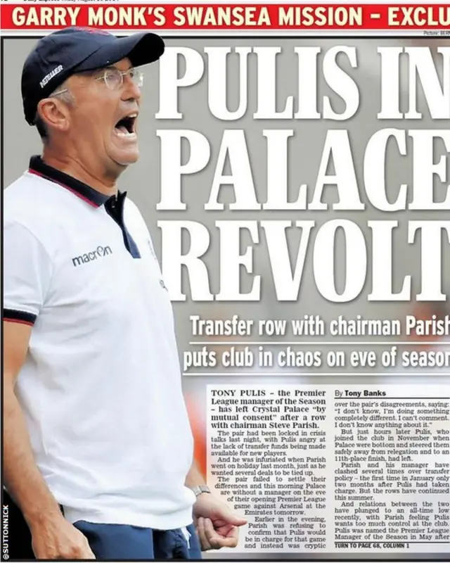 Daily Express back page