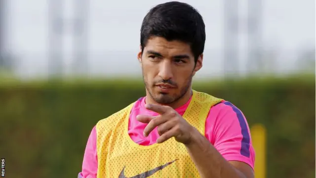 Barcelona forward Luis Suarez