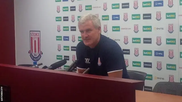 Stoke City manager Mark Hughes