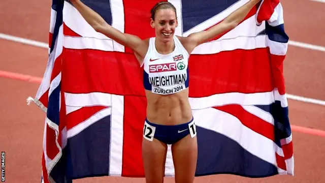 Bronze medallist Laura Weightman of Great Britain