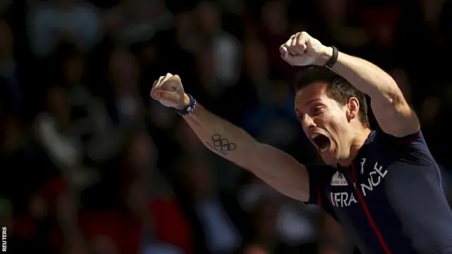 Renaud Lavillenie of France