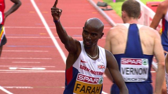 European championships: Mo Farah wins 5000m & record fifth gold