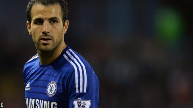 Cesc Fabregas during his Chelsea debut