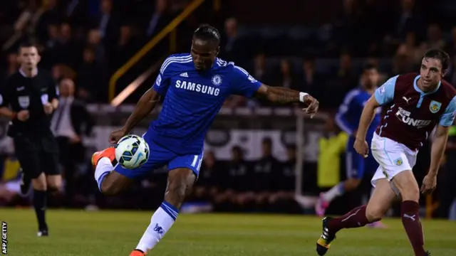 Didier Drogba shoots