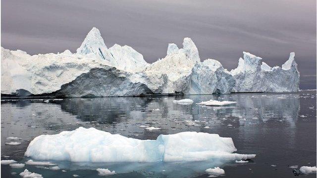 Ilulissat Ice fjord in Greenland