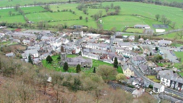 Corwen from near Pen y Pigyn