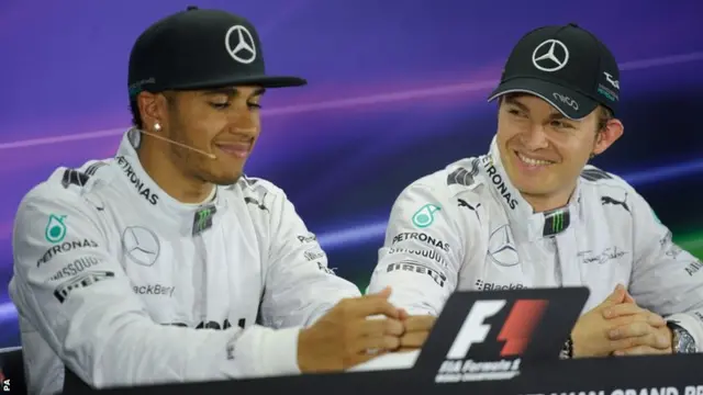 Lewis Hamilton and Nico Rosberg