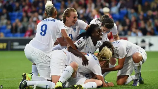 England celebrate