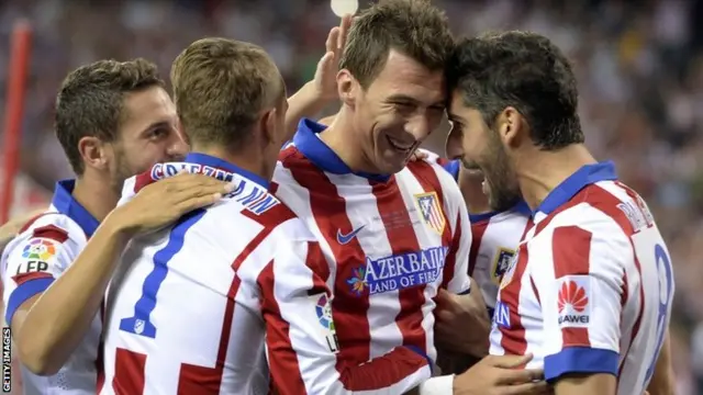 Croatian forward Mario Mandzukic celebrates