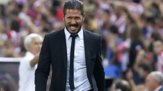 Atletico Madrid's head coach Diego Simeone