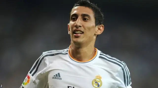 Real Madrid's Angel Di Maria