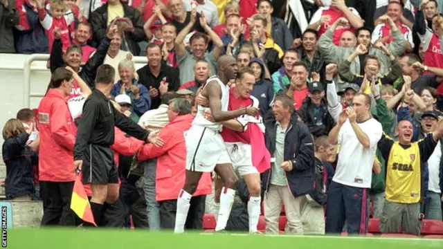Patrick Vieira scores against Charlton