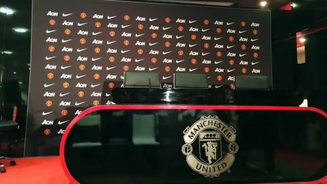 Manchester United press conference room