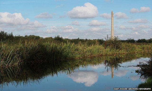 National Lift Tower viewed from Grand Union Canal