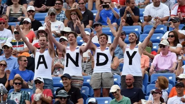 Andy Murray fans at US Open